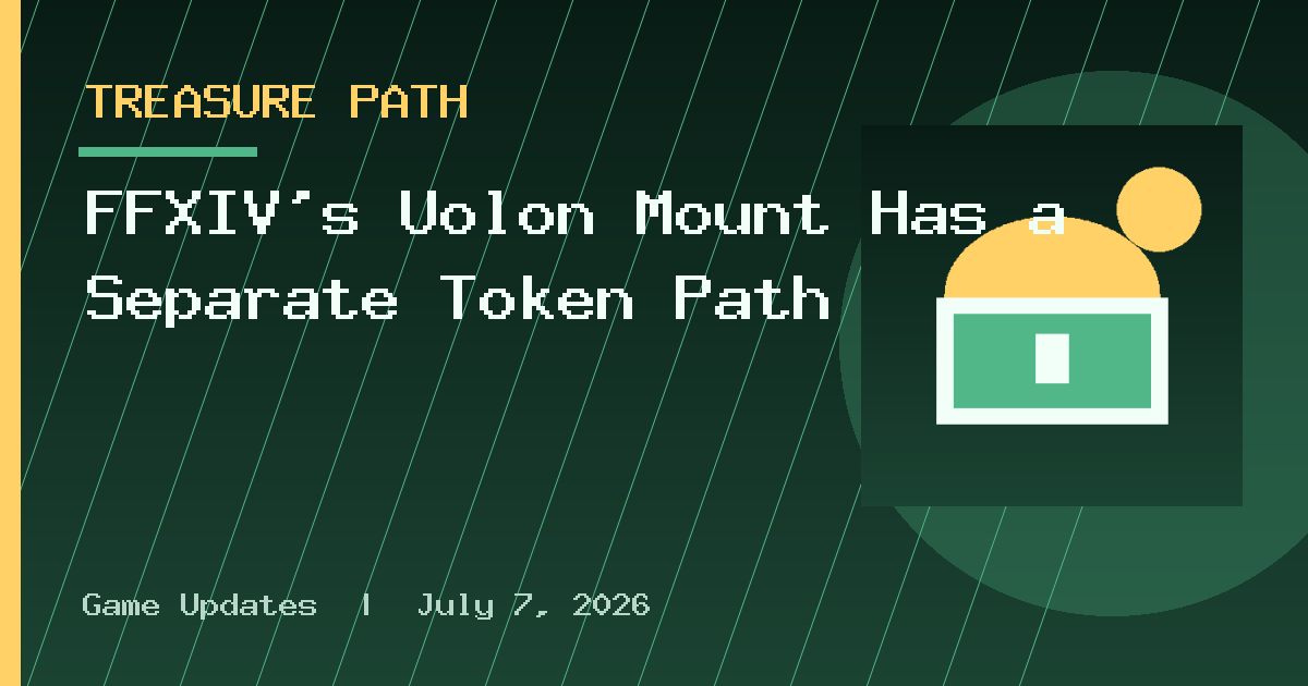 FFXIV's Uolon Mount Has a Separate Token Path