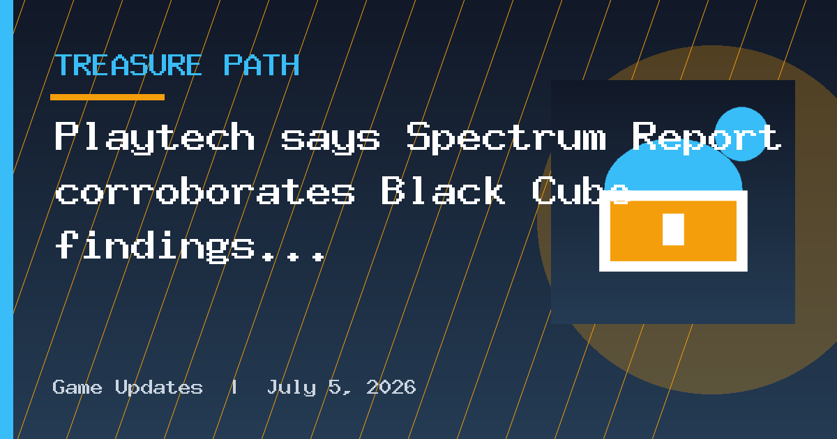 Playtech says Spectrum Report corroborates Black Cube findings on Evolution