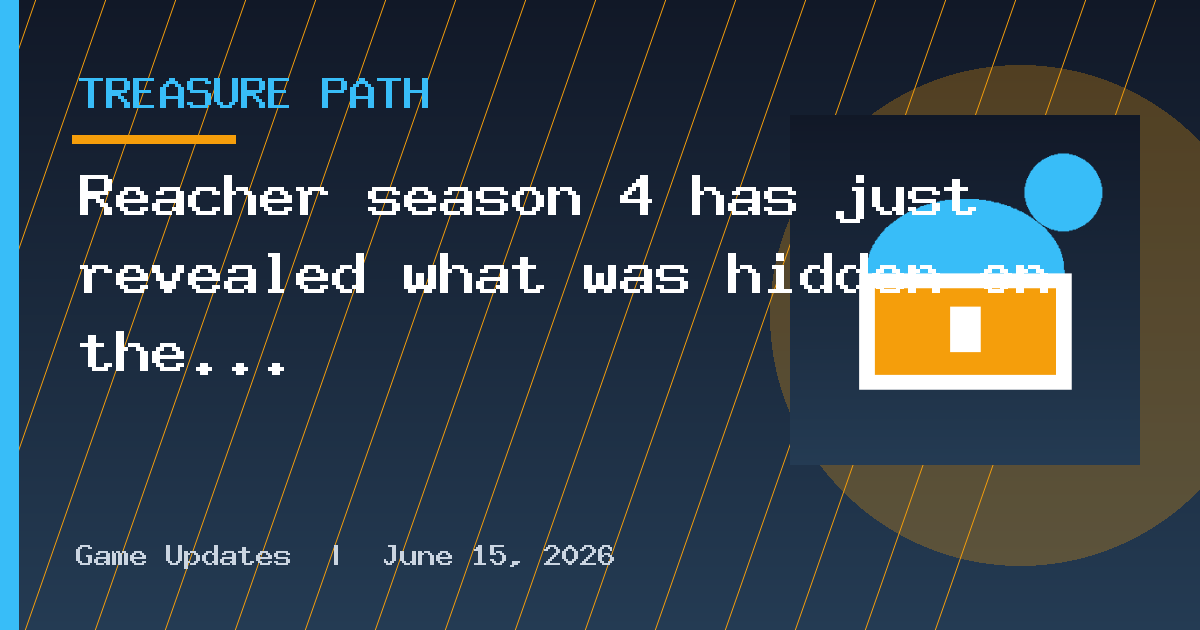 Reacher season 4 has just revealed what was hidden on the USB, but what