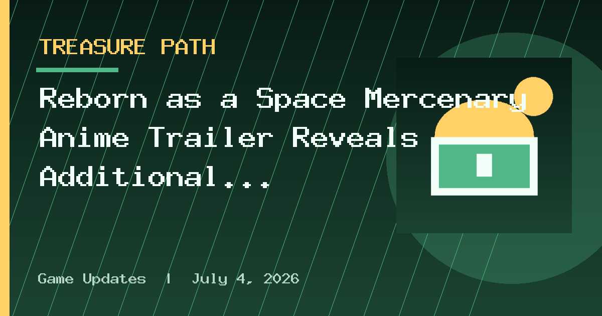 Reborn as a Space Mercenary Anime Trailer Reveals Additional Cast Members
