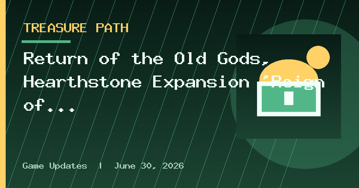 Return of the Old Gods, Hearthstone Expansion 'Reign of the Black Empire