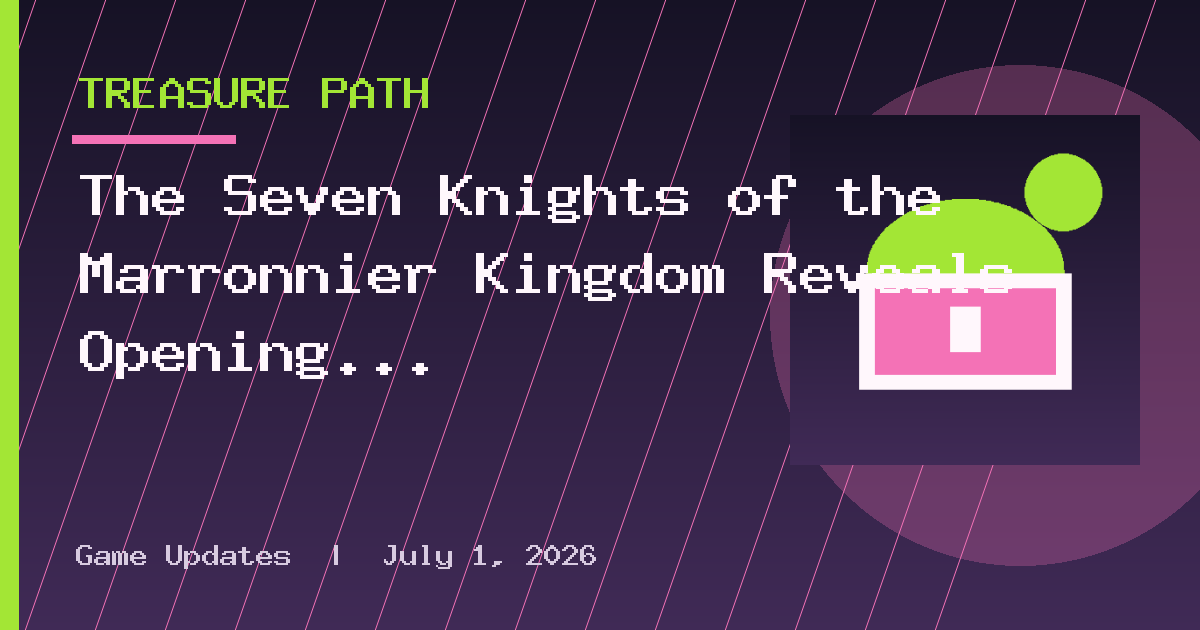 The Seven Knights of the Marronnier Kingdom Reveals Opening in New Trailer