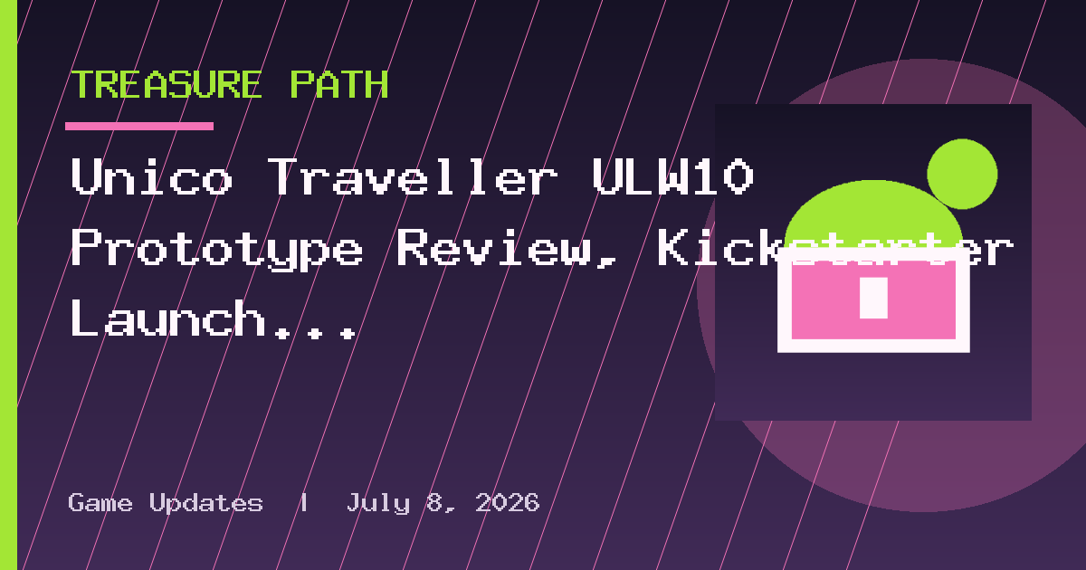 Unico Traveller ULW10 Prototype Review, Kickstarter Launch