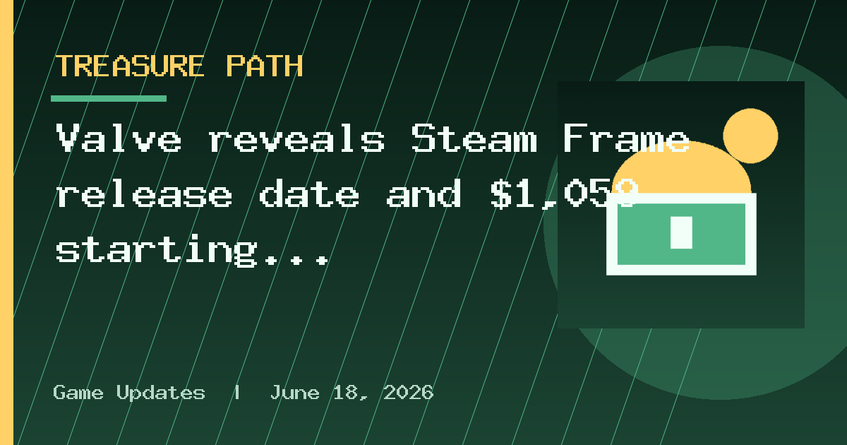 Valve reveals Steam Frame release date and $1,059 starting price